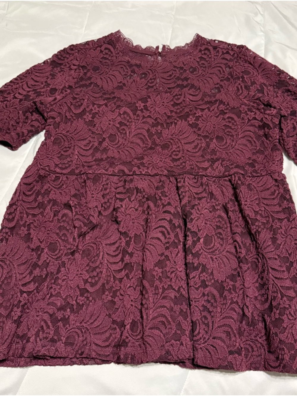 Torrid Lace Peplum Top